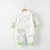 Macacão de bebê primavera e outono, chapéus de manga comprida de algodão puro para bebê, roupas de escalada, roupas para casa, pijamas, roupas para recém-nascidos
