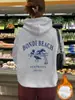 Comercio Electrónico Transfronterizo Sudadera con Capucha Estampada Bondi Beach Otoño e Invierno Versátil Moderna Camisa de Manga Larga para Mujer Al por Mayor en Stock