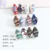 Cuentas sueltas de cerámica de animales marinos, concha, caracola, estrella de mar, cuentas para ensartar, accesorios para manualidades, agujero recto, accesorios de ropa hechos a mano, cuentas de porcelana