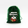 En stock Bolsa de Regalo de Dulces Navideños Bolsillo Paquete de Franela Regalo de Navidad Seguro Bolsa para Frutas Bolsa de Empaque para Almacenamiento de Snacks
