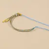 Pulsera de Media Cuenta y Media Cuerda Tejida a Mano, Nueva Tendencia Nacional Cuerda de Mano Semi-Terminada, Pulsera Original Pulsera de Cuentas DIY