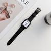 Para Apple 9ª Geração Pulseira de Couro Saffiano S10 Apple Watch 86SE54 Geração Pulseira de Lichia