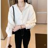 Camisa Cálida de Pana Transfronteriza para Mujer Top 2026 Otoño e Invierno Nuevo Estilo Hong Kong Suelta Engrosada Chaqueta Camisa