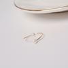 Anillo Minimalista de Perla Natural de Agua Dulce Sentido Nicho Femenino Oro US 14k Doble Cuenta Anillo de Novia Anillo Anillo