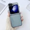Funda Plegable para Teléfono Zflip6 para Samsung Zflip5/4 Transparente Electrochapada Zflip3 Funda Protectora Simple Resistente a Caídas