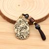 Cubo de Latón Artesanía Retro Llavero Colgante Moneda Cinco Emperadores Artesanías Cobre Viejo Joyería Pequeña Creativa Personalizada