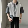 Camiseta Polo Masculina de Manga Curta com Gola Lapela de Fabricante Original, Marca Tendência com Toque de Luxo, Camisa Polo Tricotada Casual Versátil e Estilosa para Homens