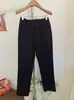 Calça casual de inverno feminina, slim-fit, elástica, para baixinhas, de trabalho, versátil, perna reta, estilo cigarrete, cropped, preta