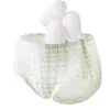 Bragas de mujer de verano de cintura media, semitransparentes, de seda de hielo, ligeras, con sensación de segunda piel, florales, de secado rápido, 3D, anti-pellizcos