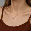 Conjunto de colar e pulseira com tema oceânico, concha, estrela-do-mar, pérola, best-seller transfronteiriço, joias de prata da moda, únicas, versáteis, atacado