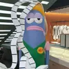 Escultura de Paisaje de Fibra de Vidrio con Forma de Personaje de Dibujo Animado para Decoración de Calle Comercial Exterior, Adorno de Mascota Corporativa, Punto Popular para Fotos