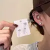 Brincos de Clipe Coração com Diamantes Brilhantes para Mulheres Sem Piercings, Ear Cuffs 2026 Novo Estilo Popular, Brincos de Luxo Leve de Nicho de Alta Qualidade