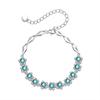 Material Perigoso Natural Pulseira de Jade Água Azul Prata Esterlina S925 Pulseira Sem Cor Moda Chinesa Retro Feminina Sensação de Alto Padrão