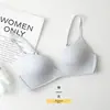 Roupas Leves Estilo Japonês Sem Aro Top para Aumentar Seios Roupa Íntima Feminina Seios Pequenos Reunião Sutiã Fino Confortável Triângulo Sutiã de Dormir