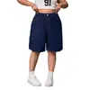 Shorts Jeans Yuyuan Transfronteiriço Plus Size Verão Novo Estilo Retrô Americano Mais Vendido Lavado Solto Perna Larga Alta Elasticidade