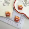 Hambúrguer Batata Frita Biscoito Comida de Brinquedo de Simulação Acessórios de Resina DIY Gel de Creme Capa de Celular Adesivo Queijo Pizza Acessórios