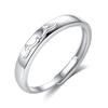 Anillo de pareja Yilu un par de anillo abierto simple Mori moda pequeño fresco circonio diamante anillo de cornamenta