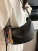 Bolso Moderno Estilo Coreano para Mujer 2025 Verano Nueva Moda Bolso Sencillo Casual Tipo Dumpling para el Trabajo y los Viajes Diarios Bolso Cruzado para Mujer