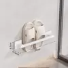 Fornecedor Fabrica Prateleiras de Armazenamento para Banheiro Sem Furo, Porta-Chinelos e Porta-Chinelos de Parede com Drenagem de Água para Uso Doméstico