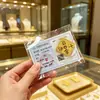 Pegatina para Teléfono Móvil de Oro Puro 999 Princesa Hazte Rica Foil de Oro Hazte Rico Rápido Pegatina para Refrigerador Año de la Oveja Ten Dinero para Gastar Tarjeta de Oro Regalo