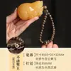 Pingente de Topázio Kunlun Natural com Alça de Pixiu do Zodíaco Wen Brincar Brincar Brincar Prato Prato de Brincar Brincar com a Mão Antigo Piqiu