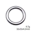 32X32X4.2Mm 9.7g Plata Antigua Accesorios para Joyería DIY Directo del Fabricante Conector de Anillo Redondo
