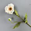 Flor Artificial Pu Flor de Amapola de Dos Cabezas Boda Decoración del Hogar Flor Artificial Flor de Amapola de Islandia Sensación Hidratante