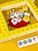 Azulejos de mahjong frotados a mano para el hogar, oso pooh amarillo, dibujos animados, mahjong 42/44, popular en internet, lindo, caja de regalo para fiestas