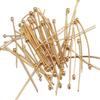 Agulhas Redondas para Miçangas de Aço Inoxidável em Estoque, Agulhas para Joias, Agulhas Redondas com Cabeça Grande para Enfiamento de Miçangas, Acessórios para Joias DIY