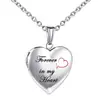 Collar Caja Pequeña Corazón Nuevo Transfronterizo Collar Caja con Forma de Corazón Puede Guardar Fotos Joyería Dulce Regalo de Cumpleaños