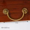 Manijas de Cajón de Escritorio Imitación Antigua Estilo Chino de Cobre Puro al por Mayor, Herrajes para Muebles de Cajón de Gabinete, Manijas de Cobre Puro para Gabinetes
