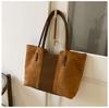 Bolso de Terciopelo de Piel de Ciervo Bolso de Mano para Mujer Gran Capacidad Nueva Moda Versátil Bolso de Hombro Bolso Tote Retro