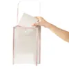 Bolsa de almacenamiento de pañuelos para colgar en la pared, bolsa colgante impermeable y a prueba de polvo para rollo de papel higiénico, almacenamiento transparente de gran capacidad para uso doméstico