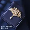 Broche de Peonía Esmaltado Estilo Chino Retro para Mujer de Alta Gama Hanfu Cheongsam Exquisitos Accesorios Elegante Pin