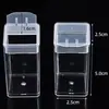 Caja de Almacenamiento Cuadrada Pequeña de 5.5 cm para Cuentas, Caja de Almacenamiento Transparente Compartimentada para Accesorios de Cuentas y Joyería, Portátil