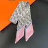 Bufanda Nueva de Seda Sarga, Bufanda Diagonal Estilo Coreano, Cinta Decorativa para Bolsa, Diadema para Mujer, Souvenir Versátil
