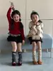 WTR286 Calcetines Nuevos de Otoño para Niños con Borde Fruncido y Etiqueta de Tela de Lunares, Protectores de Pantorrilla Estilo Princesa, Calcetines Fruncidos