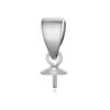 Plata esterlina S925 soporte colgante de perla transfronterizo hecho a mano DIY accesorios de joyería colgante de collar hebilla de clip de melón bandeja colgante soporte vacío