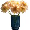 Flores Artificiales Transfronterizas al por Mayor Luz Ins Lujo Simple Decoración del Hogar Flor Falsa Mesa de Bar Flor Borde Tostado Dalia Individual