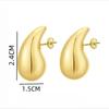 Pendientes Populares de Gota de Agua de Xiyin Pendientes Huecos Brillantes Ccb Diseño Europeo y Americano Transfronterizo de Alta Gama Pendientes Elegantes