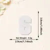 Parches bordados de letras y números con lentejuelas blancas más vendidos transfronterizos, adhesivo termofusible para decoración de ropa, sombreros y embalaje