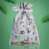 Bolsas de Regalo Navideñas con Cordón de Fábrica, Bolsas para Empaquetar Regalos de Navidad, Bolsas de Almacenamiento, Bolsas de Regalo para Fiestas