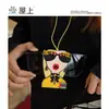 Bolsa com Clipe Magnético para Óculos de Sol em Couro PU, Pingente Pequeno Dopamina de Alta Qualidade para Uso ao Ar Livre, Acessório Feminino Fofo