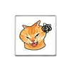 Broche de Gato Naranja de Dibujos Animados, Insignia Divertida con Temática de Gatos, Pin de Accesorio Personalizado para Estudiantes, Pequeño Regalo