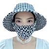 Nuevo sombrero todo en uno visera solar protector solar para mujer anti-ultravioleta verano transpirable sol exterior cubrebocas gorra para recolectar té