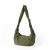 Bolso cruzado de hombro nuevo de nailon ligero de nicho coreano, unisex, versátil, ideal para el trabajo, estilo casual, bolso tipo bola de masa