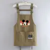Avental de Trabalho Fashion Resistente à Água para Mulheres, Cozinha Doméstica, Cozimento, Avental de Cintura Especial para Catering, Novo para Mulheres