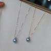 Colar de Pérolas de Água Doce de Cânhamo Natural Realmente Muito Prata 925 Princesa Americana 14KGF Colar de Pérola Única com Zircônia