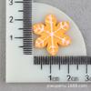 Copos de Nieve Accesorios de Navidad Accesorios de Resina Tocado Pasador Material Pegamento de Crema DIY Funda de Teléfono Celular Flor para Agujero de Zapato