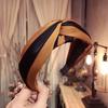 Accesorios para el Cabello Coreanos Nuevos Estilo Coreano Tela Rayas Color Contrastante Nudo Cruzado Diadema de Lazo de Ala Ancha Diadema para Mujeres con Cabello Presionado